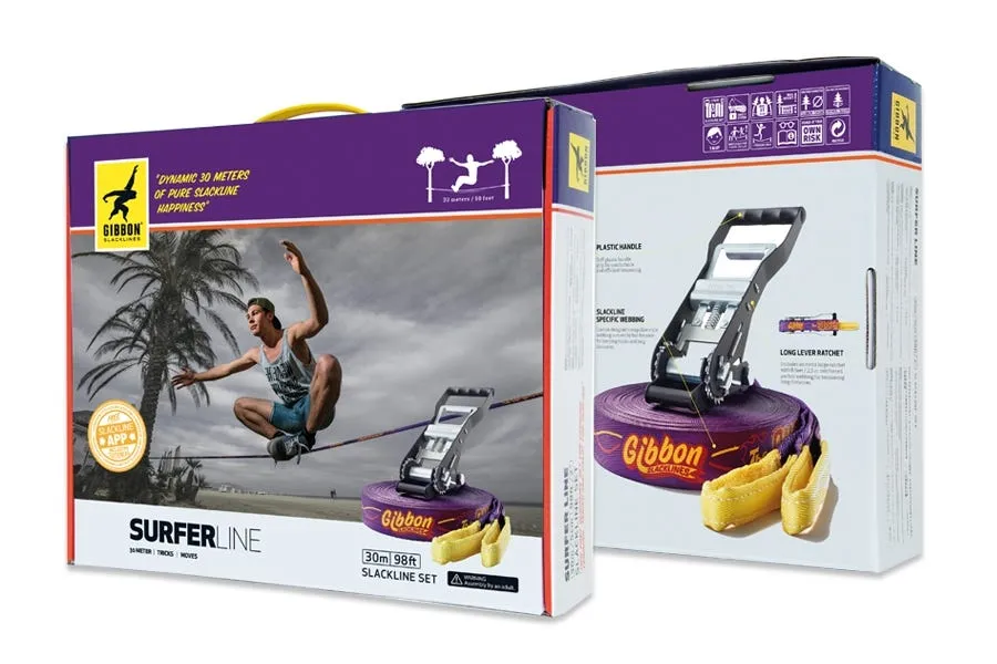 Slackline Surferline Gibbon Morado