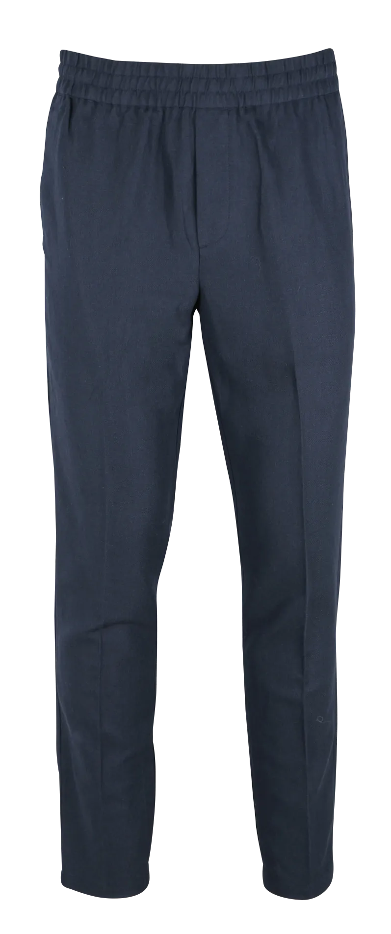 SMITHY  PANTALóN SLIM DE ALGODóN ORGáNICO Y LINO EN AZUL