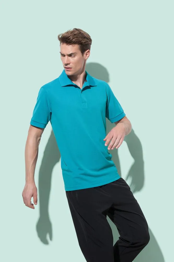 STEDMAN STE8050  POLO PIQUE HOMBRE ACTIVEDRY  BAHAMA GREEN