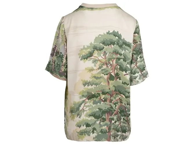 Stella Mc Cartney Camiseta con paisaje de Stella McCartney Blanco 
