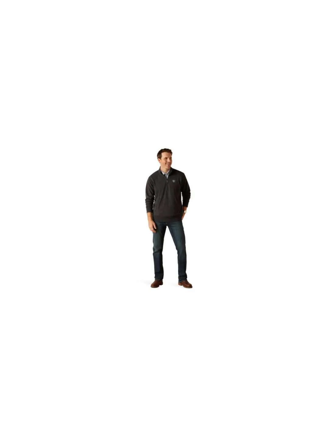 SUDADERA ARIAT FRIDAY COTTON 1/2 ZIP HOMBRE