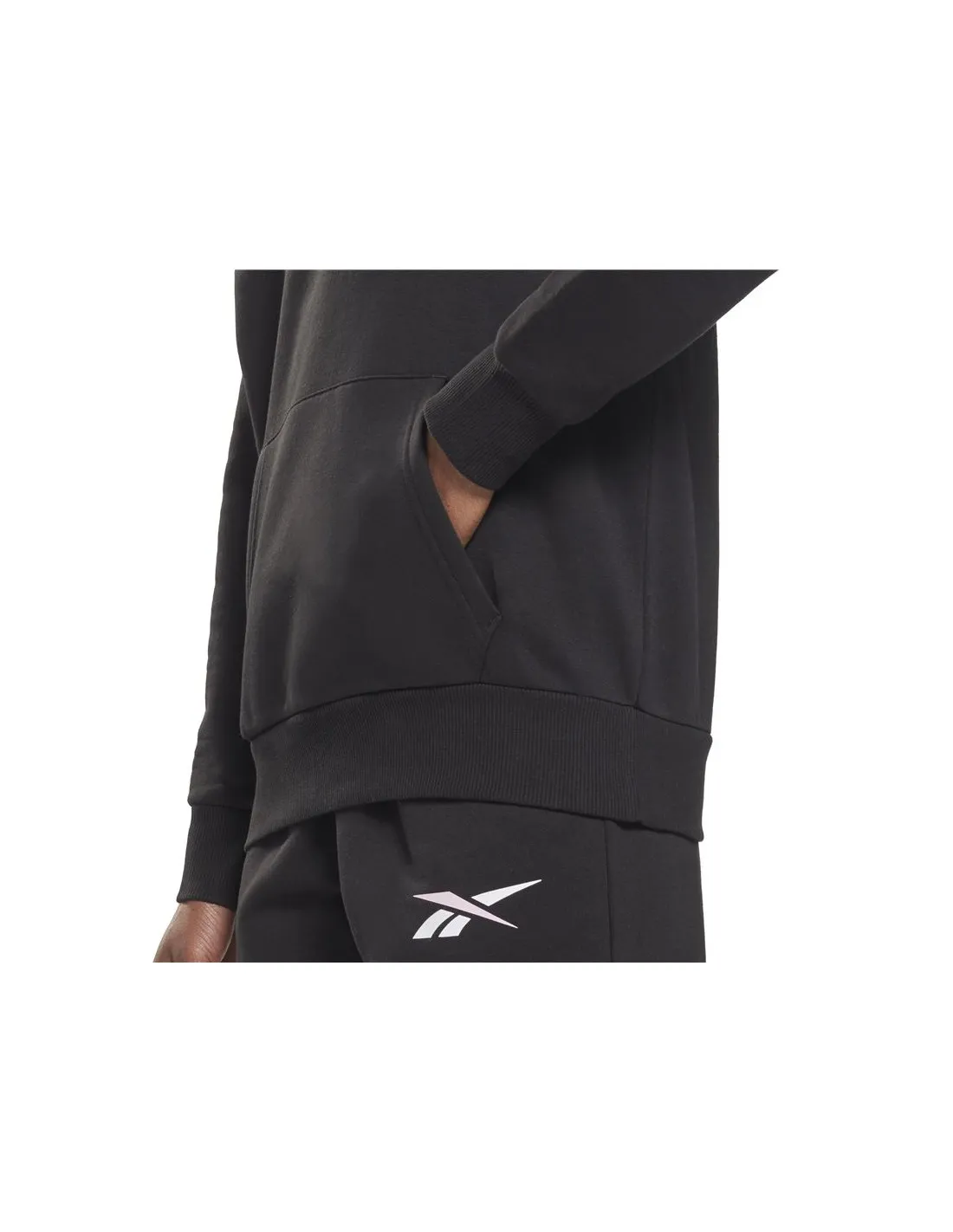 Sudadera con capucha Reebok Training Essentials Vector OTH Pullover W Black