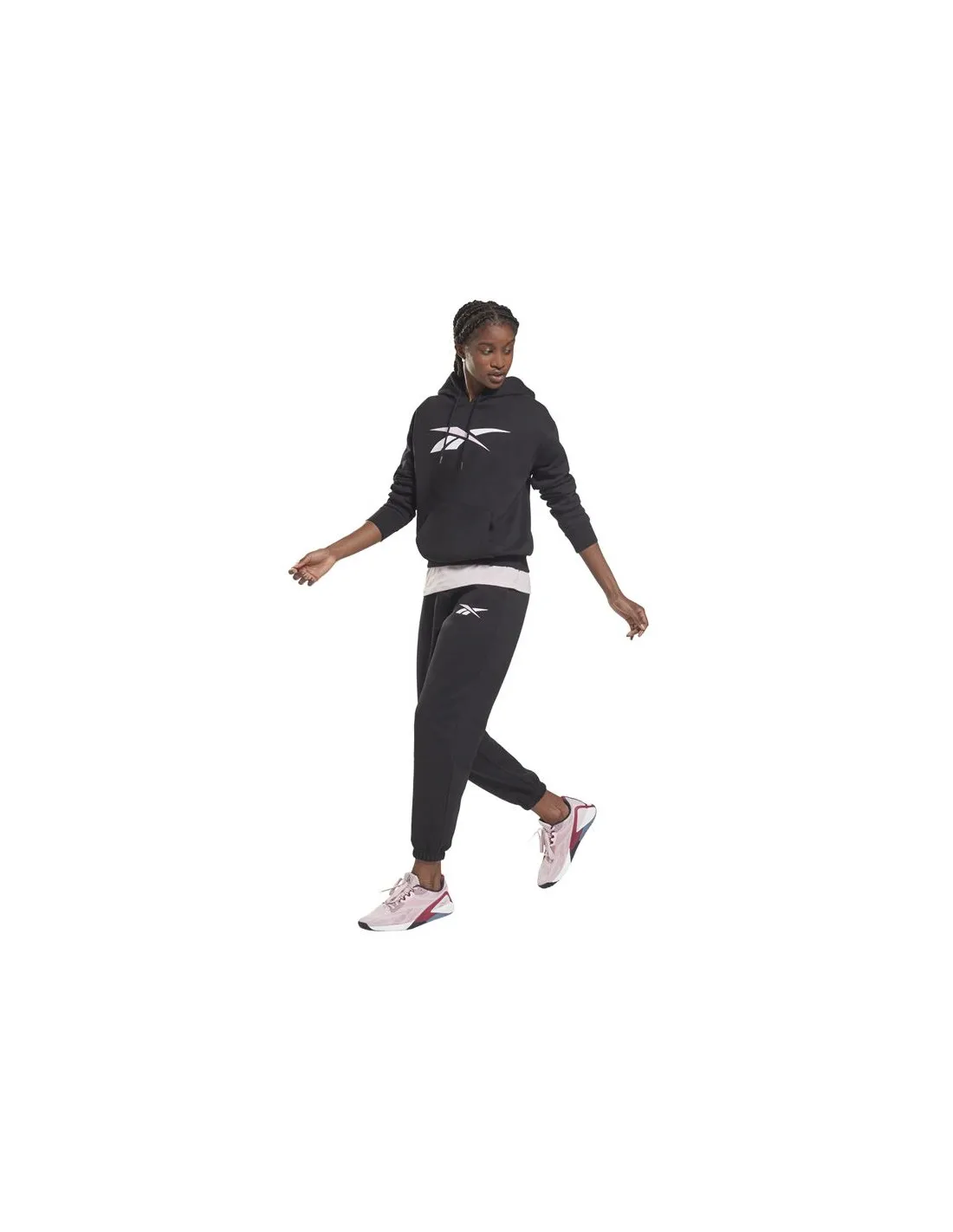 Sudadera con capucha Reebok Training Essentials Vector OTH Pullover W Black