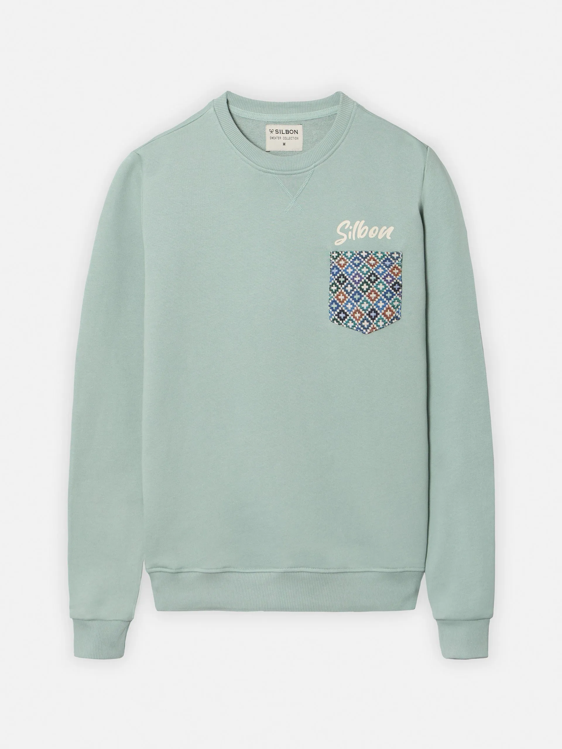 Sudadera ethnic pocket verde