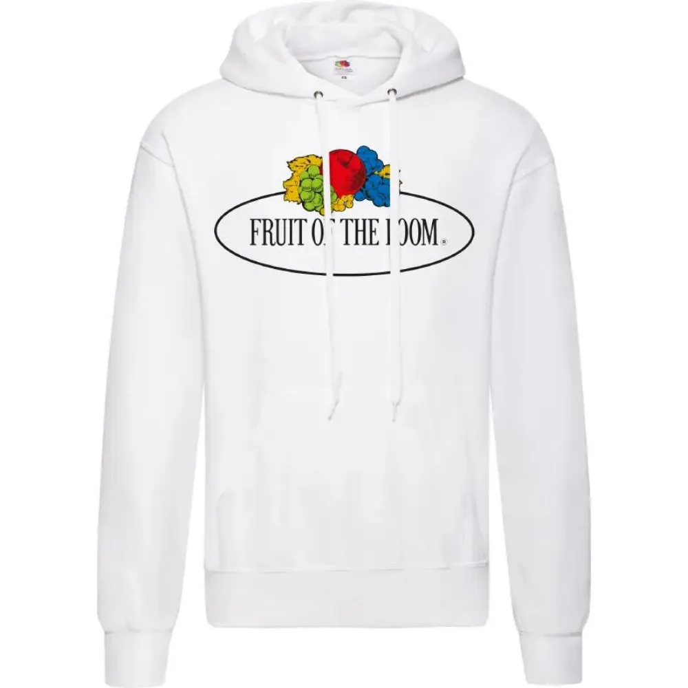 Sudadera Fruit of the Loom Vintage con capucha logo grande unisex