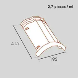 TEJA CABALLETE BELLATERRA A2