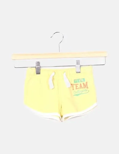 Tex Pantalón amarillo corto