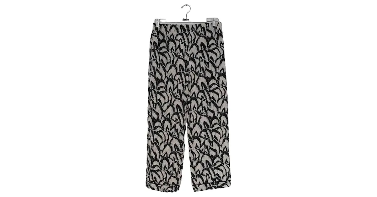 The Kooples Pantalones negros de corte ancho 