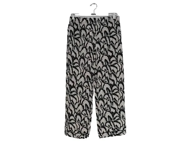 The Kooples Pantalones negros de corte ancho 