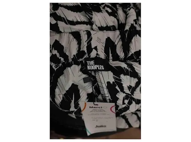 The Kooples Pantalones negros de corte ancho 