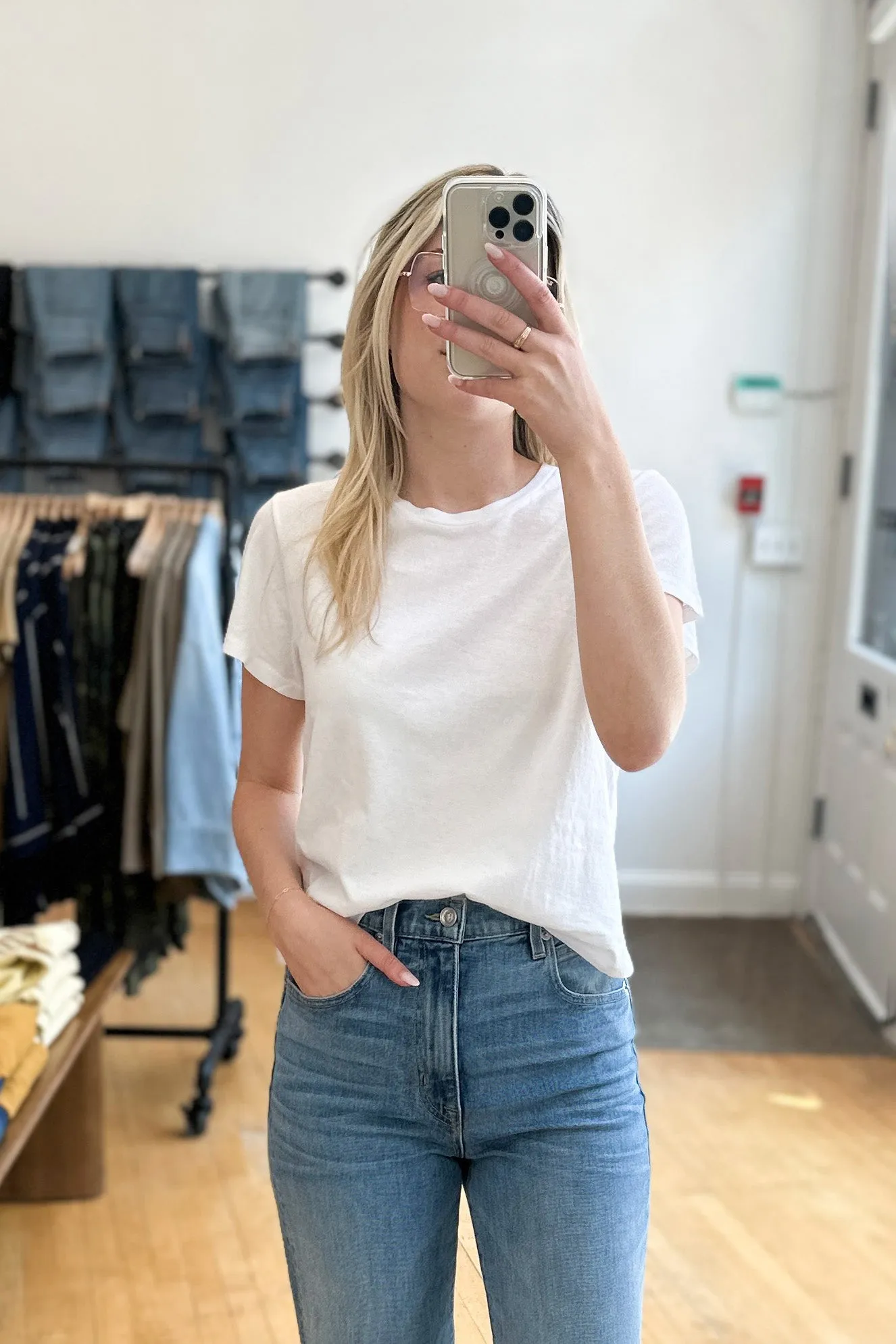 The Little Tee in True White