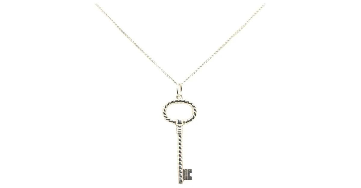 Tiffany & Co Collar llave ovalado Tiffany Twist Plata 