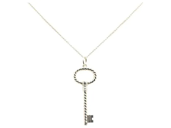 Tiffany & Co Collar llave ovalado Tiffany Twist Plata 
