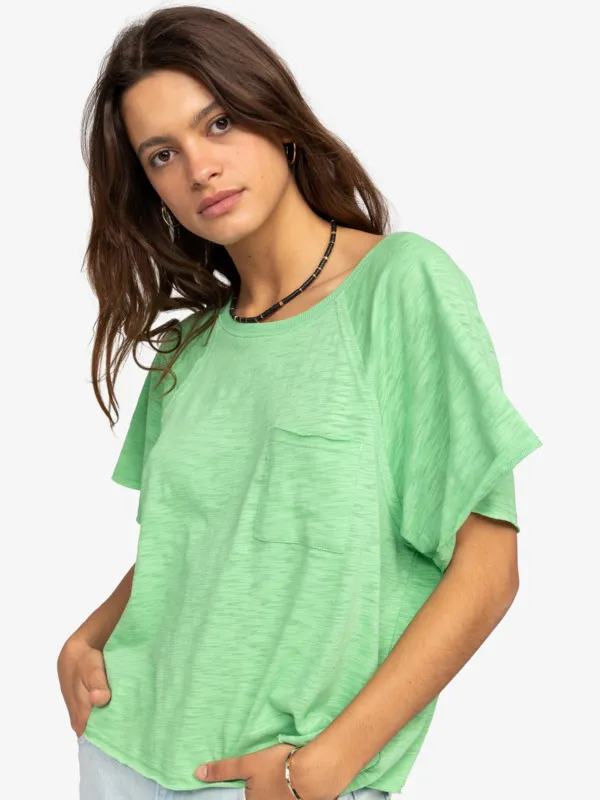 TIME FOR SUN  CAMISETA CON MANGAS MARIPOSA PARA MUJER