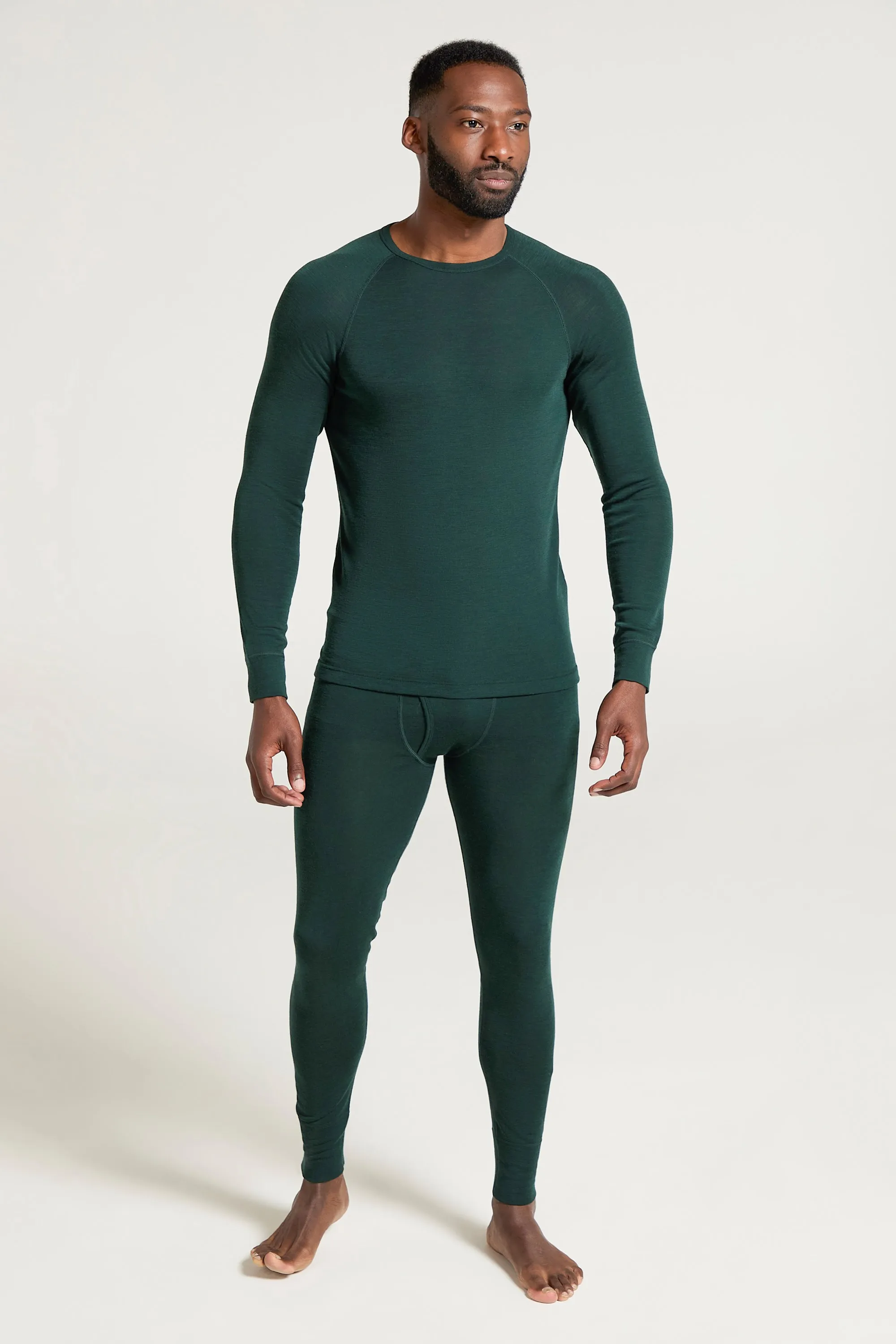 Top térmico de lana merino para hombre