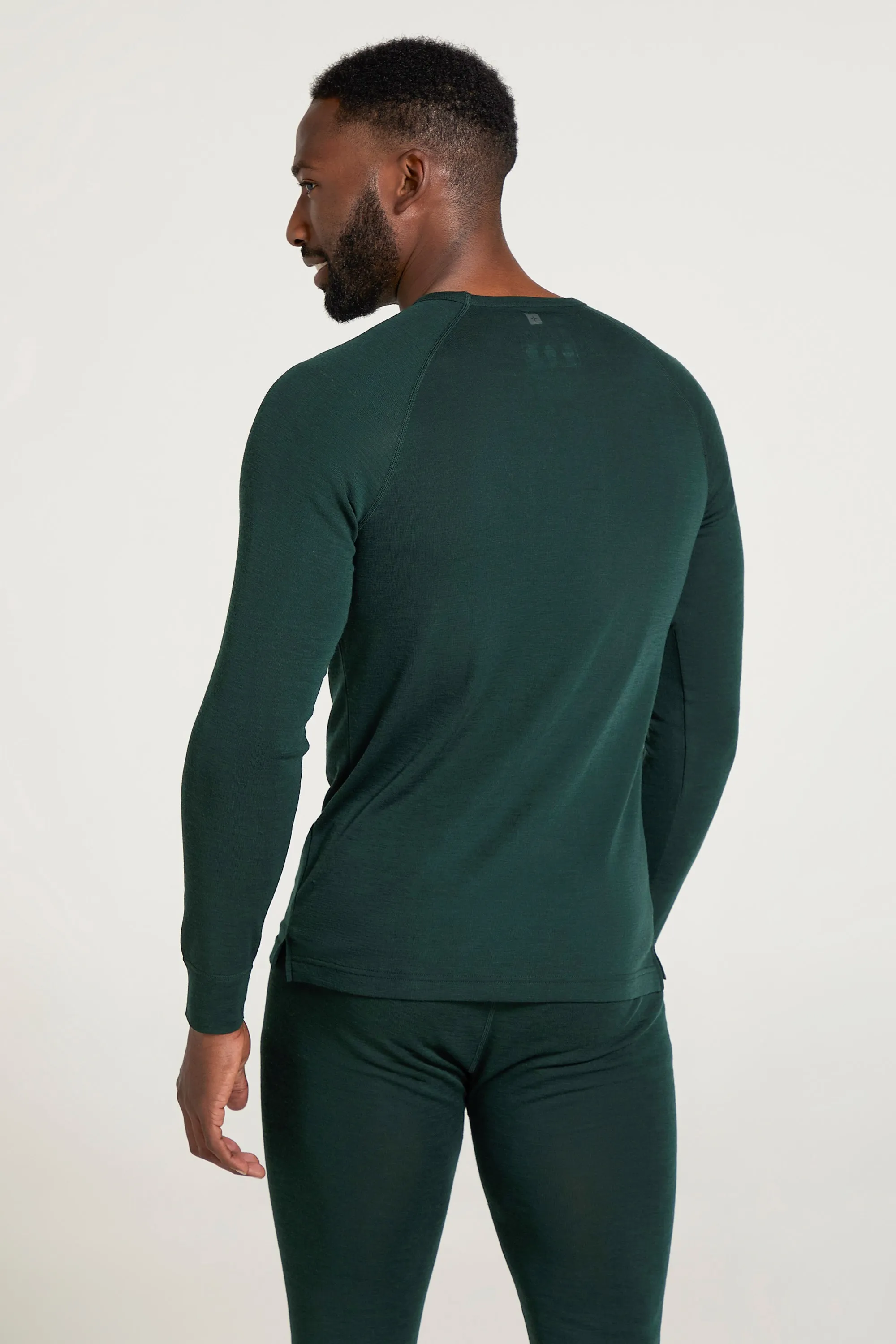 Top térmico de lana merino para hombre