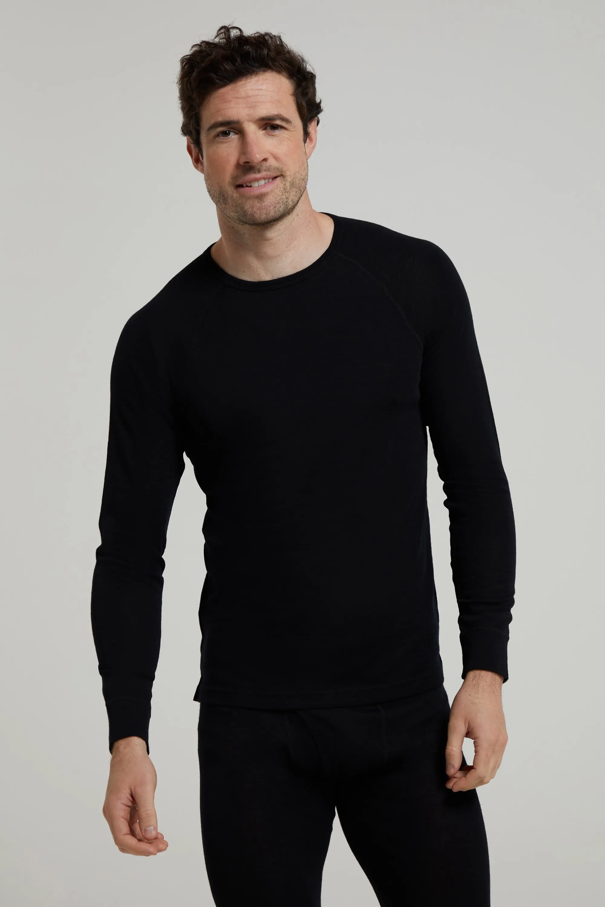 Top térmico de lana merino para hombre