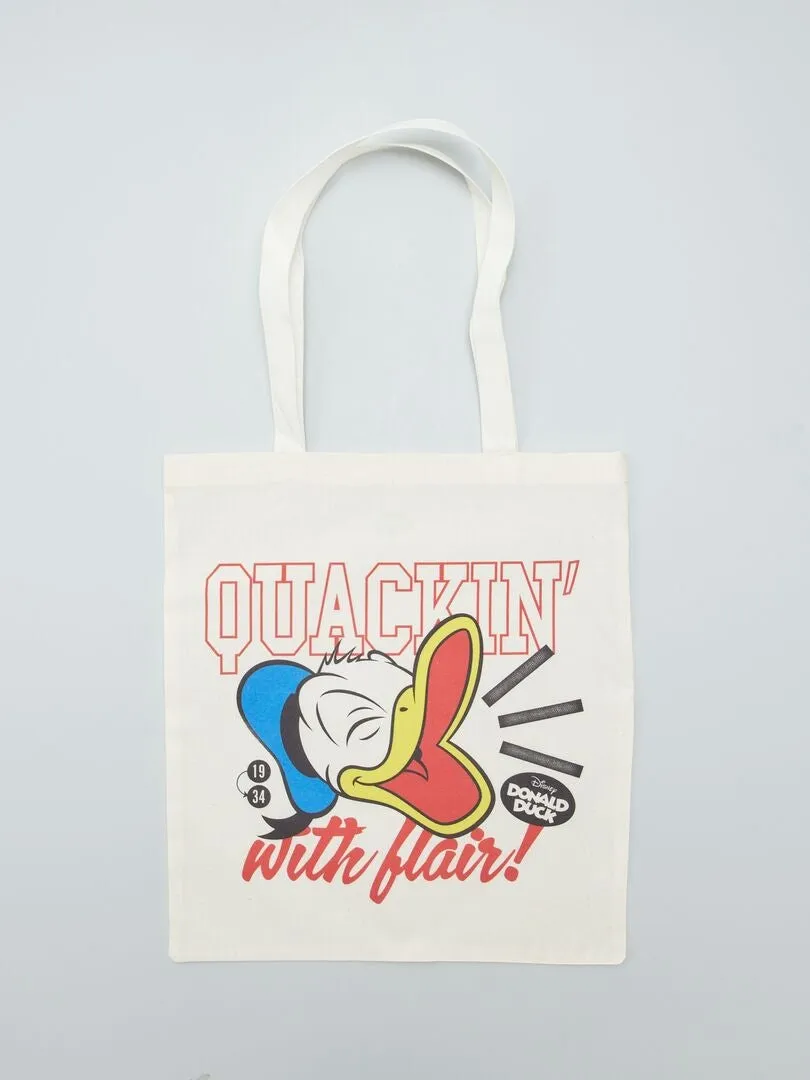 TOTE BAG 'DONALD' 'DISNEY'  BEIGE