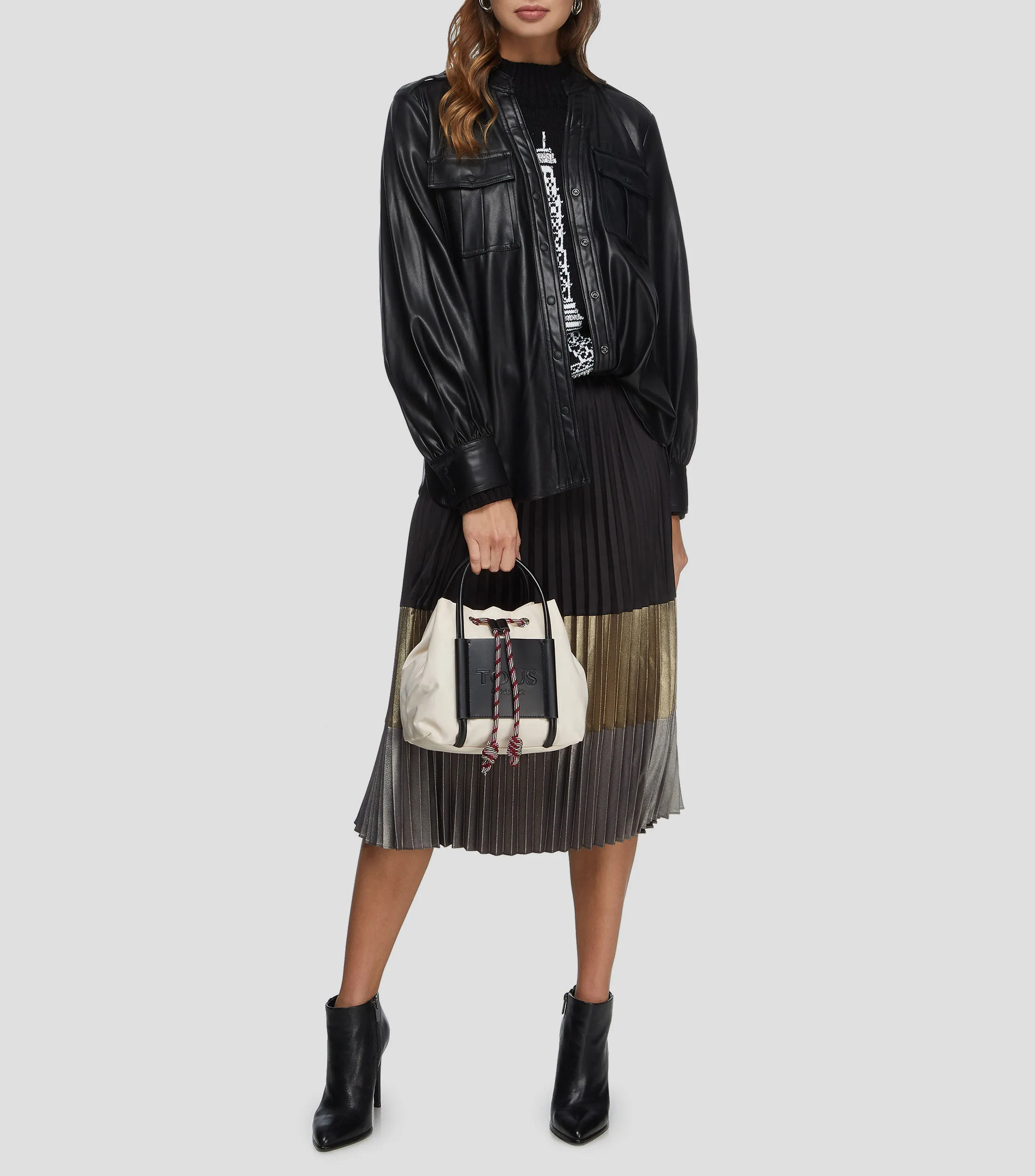 Tous Bolso bucket beige Empire Soft Mujer