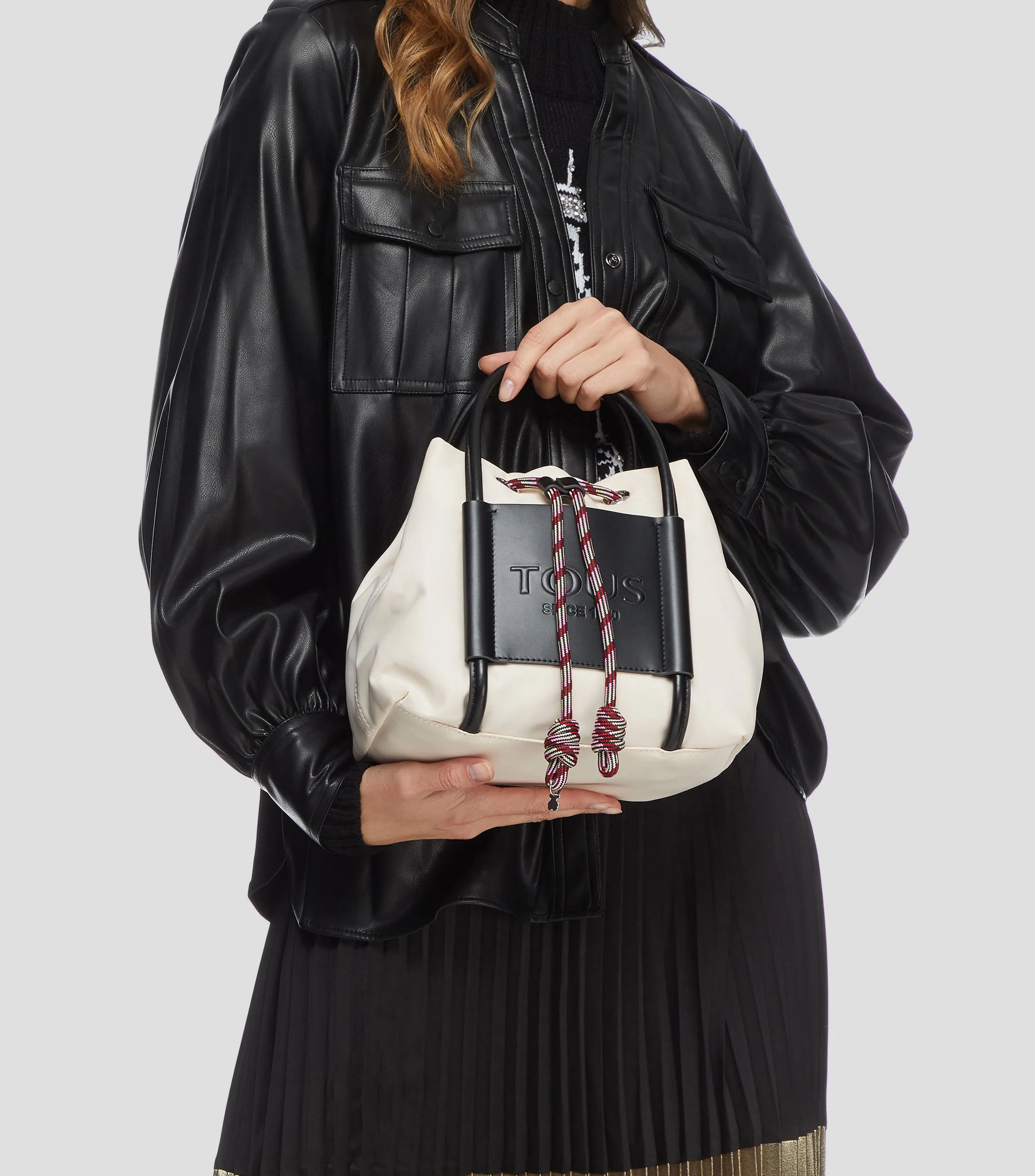 Tous Bolso bucket beige Empire Soft Mujer