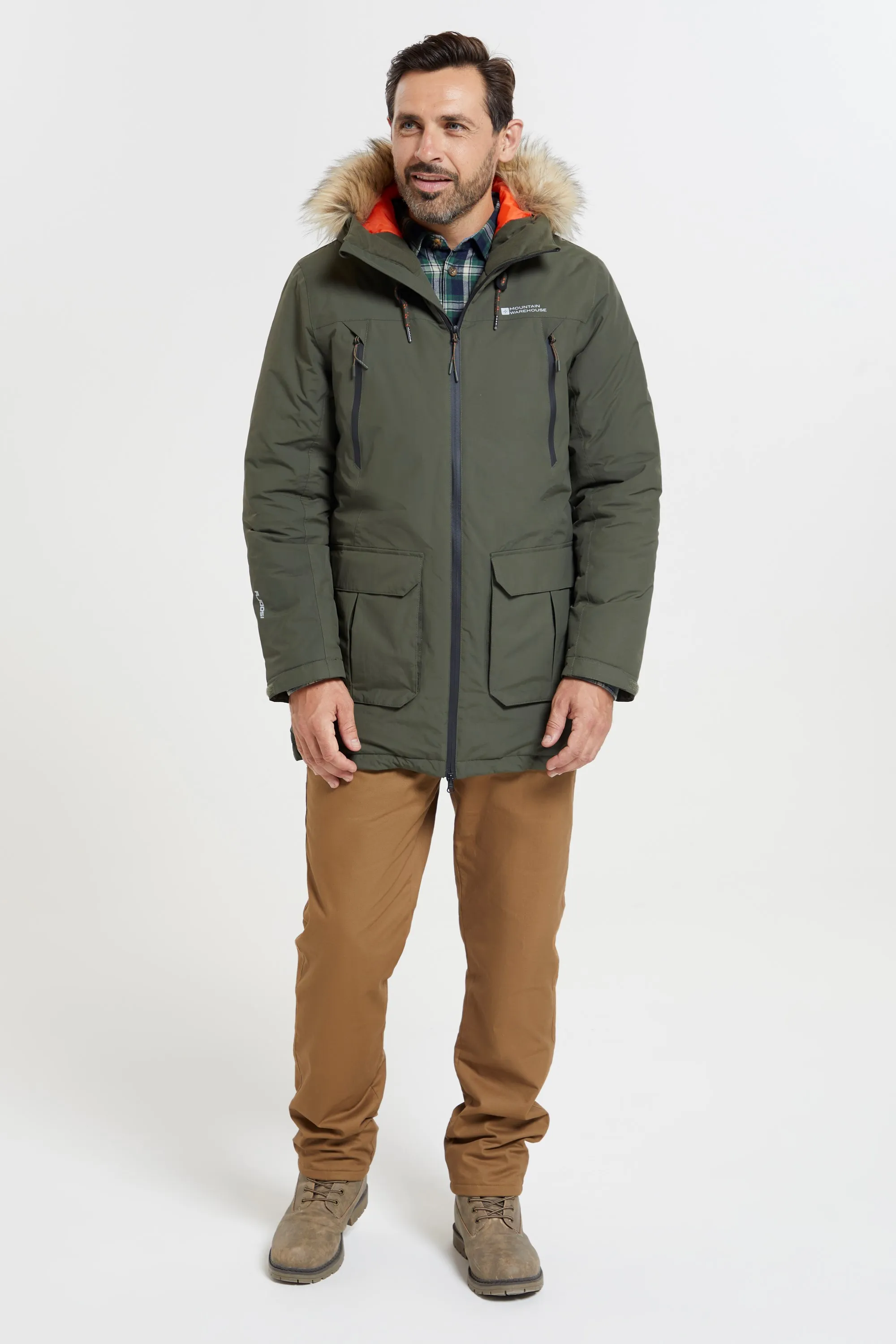 Traverse chaqueta impermeable de plumas para hombre