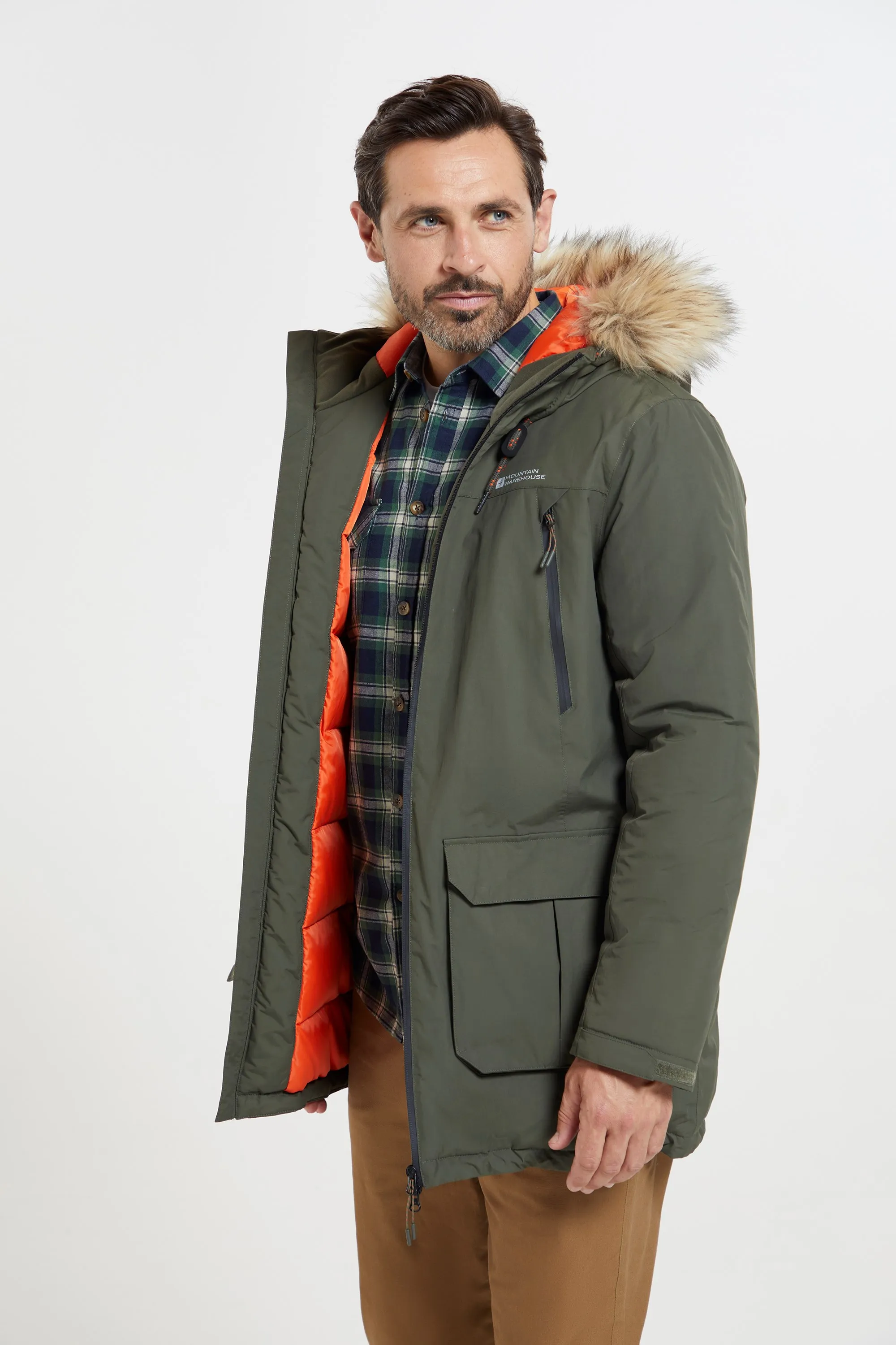 Traverse chaqueta impermeable de plumas para hombre