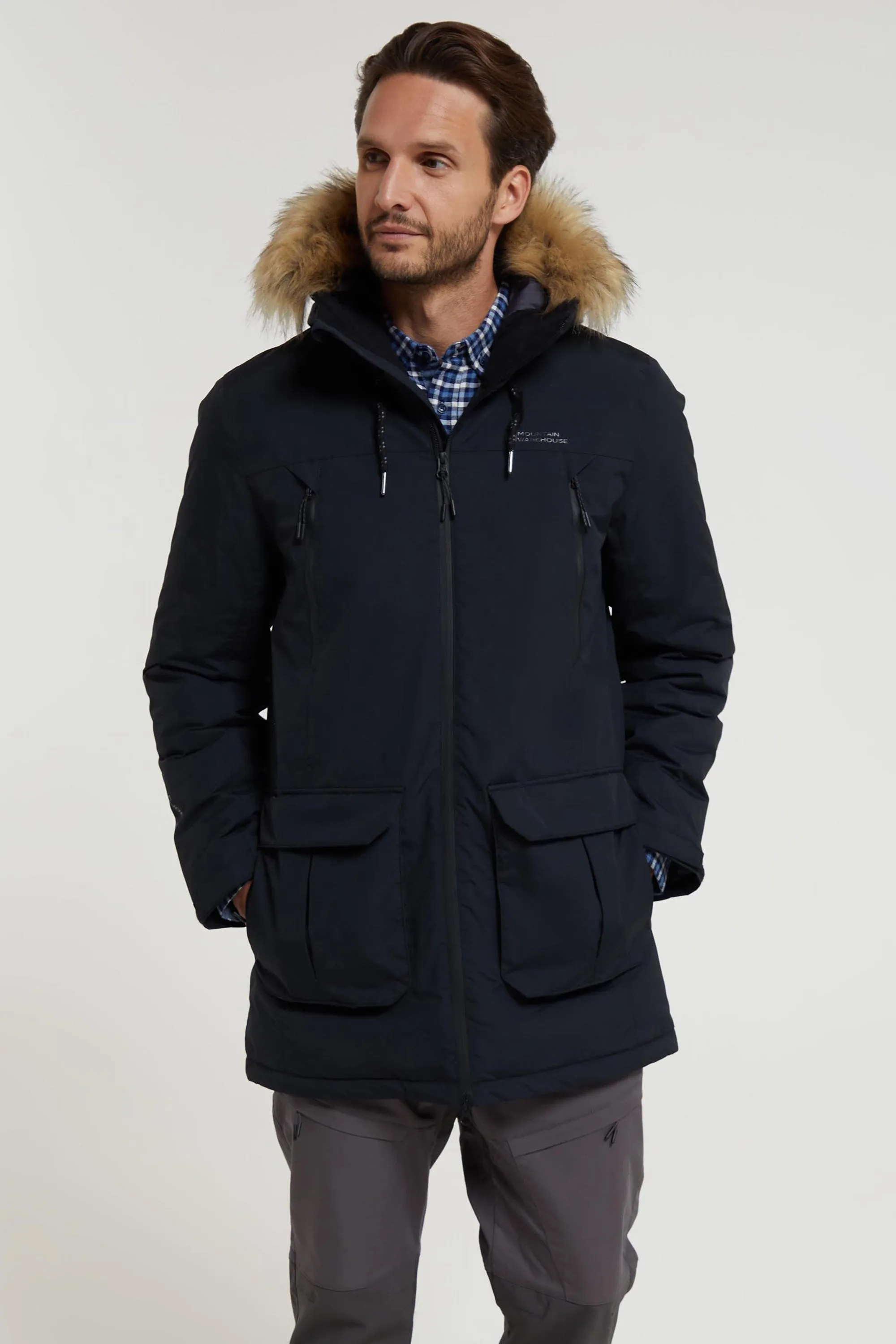 Traverse chaqueta impermeable de plumas para hombre