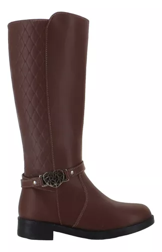 Tropicana Bota Alta Moda Elegante Herraje Corazon Niña 86759