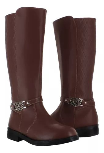 Tropicana Bota Alta Moda Elegante Herraje Corazon Niña 86759