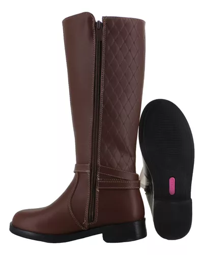 Tropicana Bota Alta Moda Elegante Herraje Corazon Niña 86759