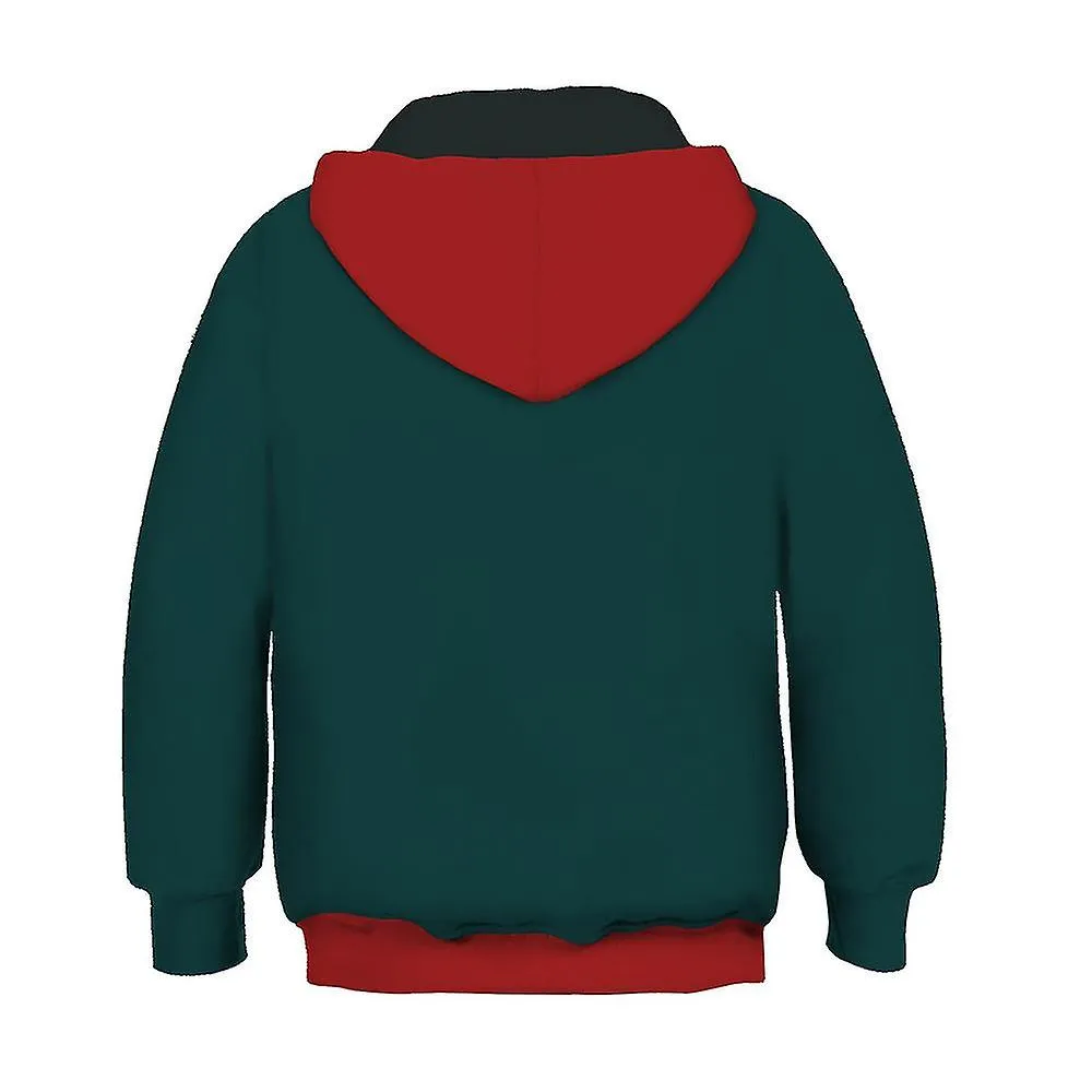 VERSO INFANTIL MILES MORALES COSPLAY CHAQUETA SPIDERMAN ABRIGO CAPUCHA TOPS 413 AñOS