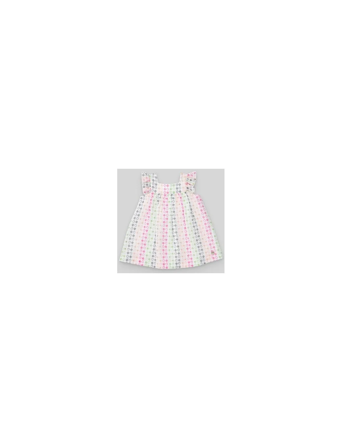 VESTIDO BORDADO MULTICOLOR ARCOIRIS PAZ RODRIGUEZ