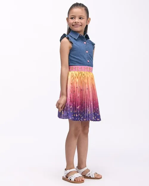 Vestido Denim Niña Medium Wash