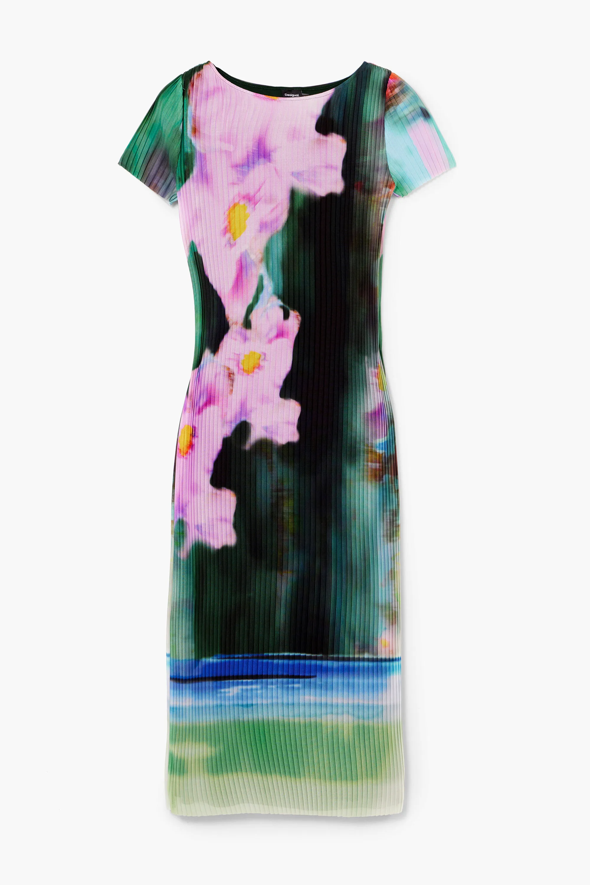 Vestido midi flores