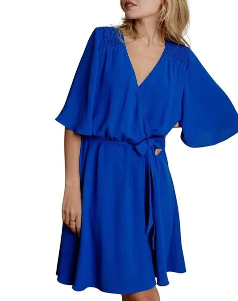 Vestido Naf Naf Cristina azulón para mujer