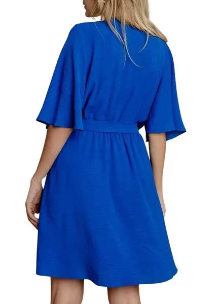 Vestido Naf Naf Cristina azulón para mujer