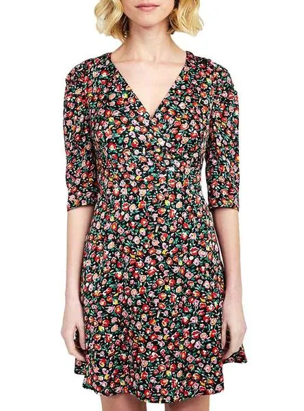 vestido naf naf lolita flores para mujer