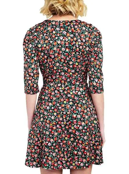 vestido naf naf lolita flores para mujer