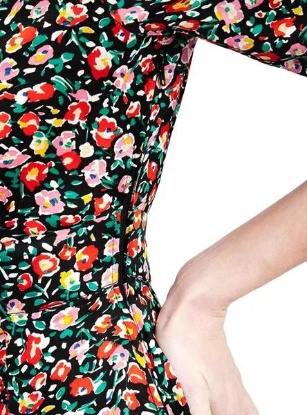 vestido naf naf lolita flores para mujer
