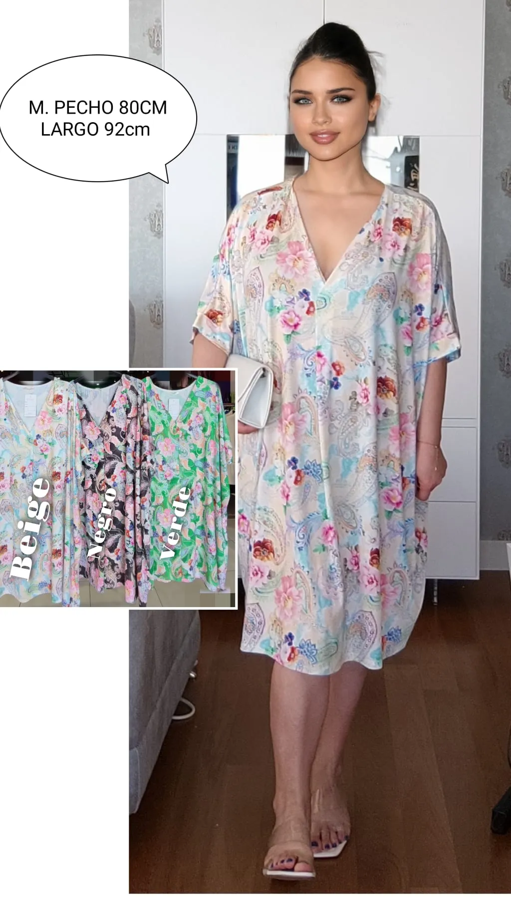 Vestido Punto Frío Mujer Talla Grande