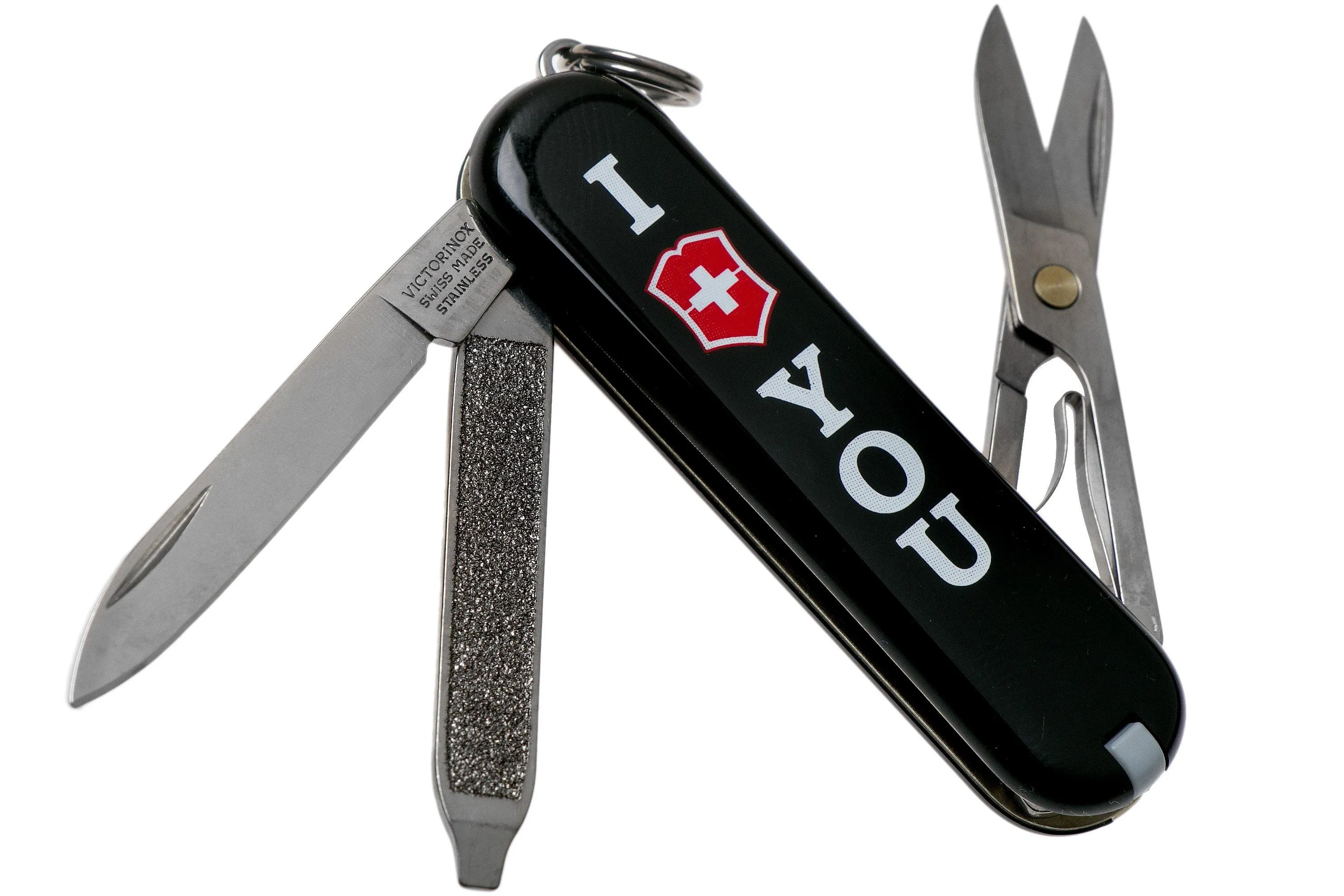 Victorinox Classic ‘The Gift’, I Love You, negro 0.6233.853 navaja suiza