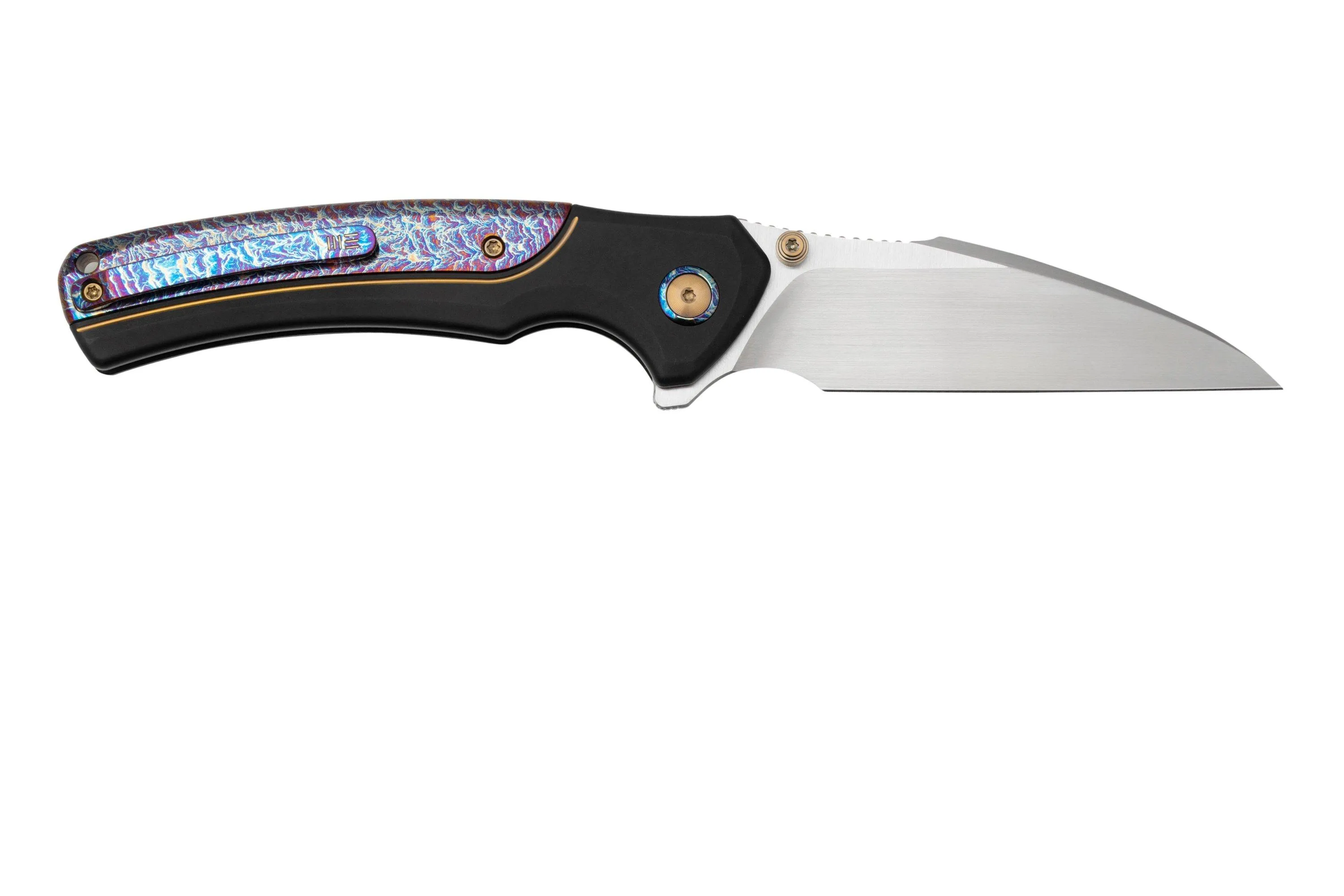 WE KNIFE ZIFFIUS, WE22024D2 LIMITED EDITION, INTEGRAL FLAMED TITANIUM SPACER, CPM 20CV NAVAJA