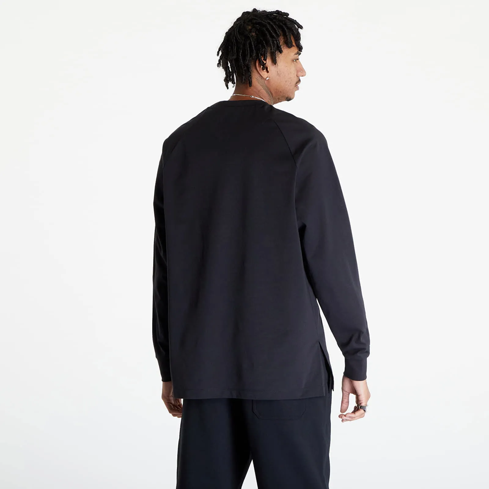 Y3 3STRIPES LONGSLEEVE TEE UNISEX BLACK/ OWHITE