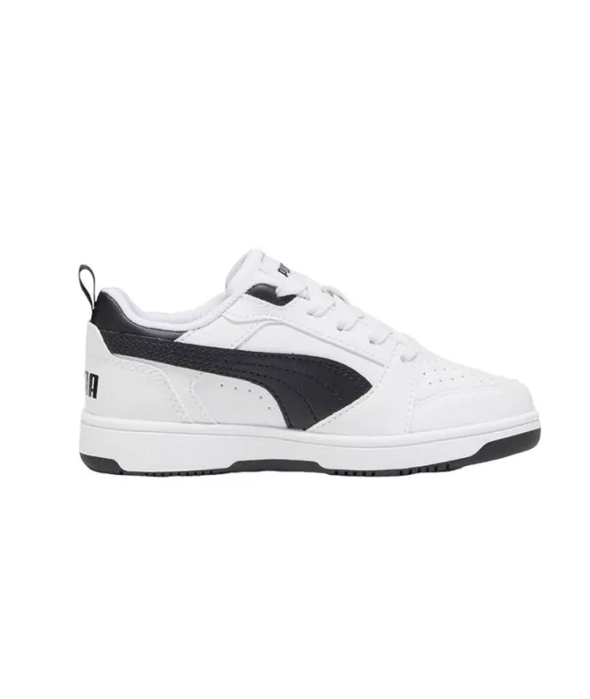 Zapatillas de Puma Rebound V6 Lo A Infantil Blanco Negro