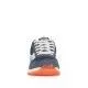 Zapatillas deporte Lois azules con cordones en blanco y detalles en naranja