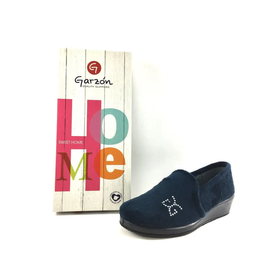 Zapatillas estar por casa GARZON  azul marino SUATEX