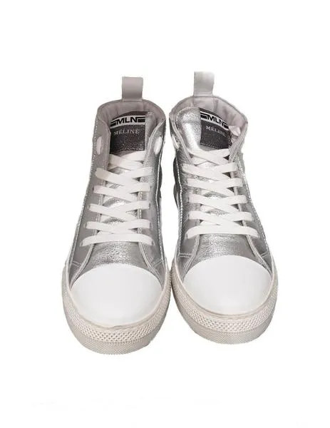 zapatillas melinÉ piel plata