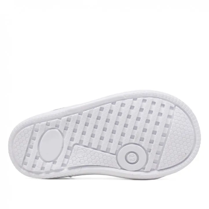 Zapatillas respetuosas blancas con detalles azules