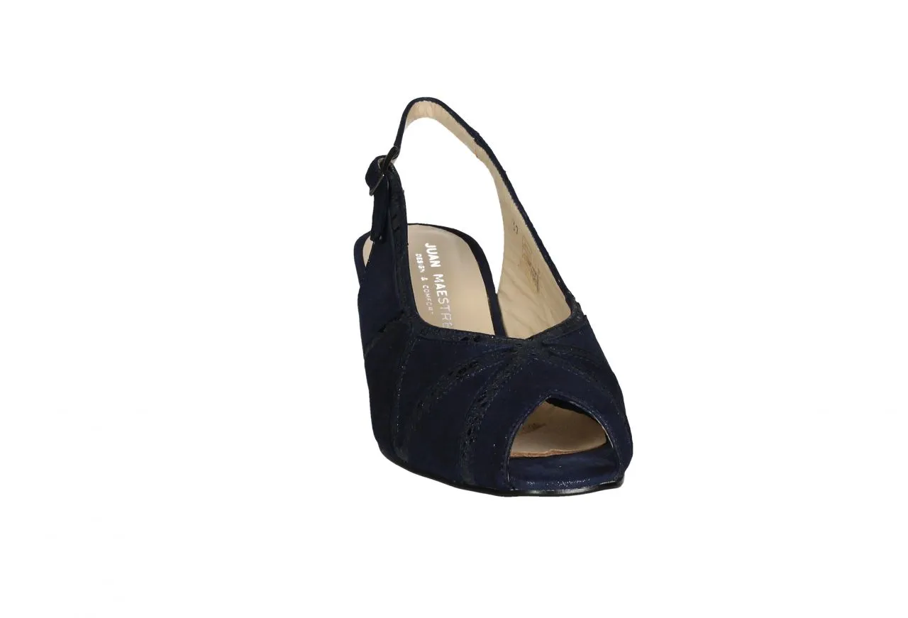 ZAPATO NOBUCK AZUL BRILLANTE LINEAS METALIZADAS ZIGZAG