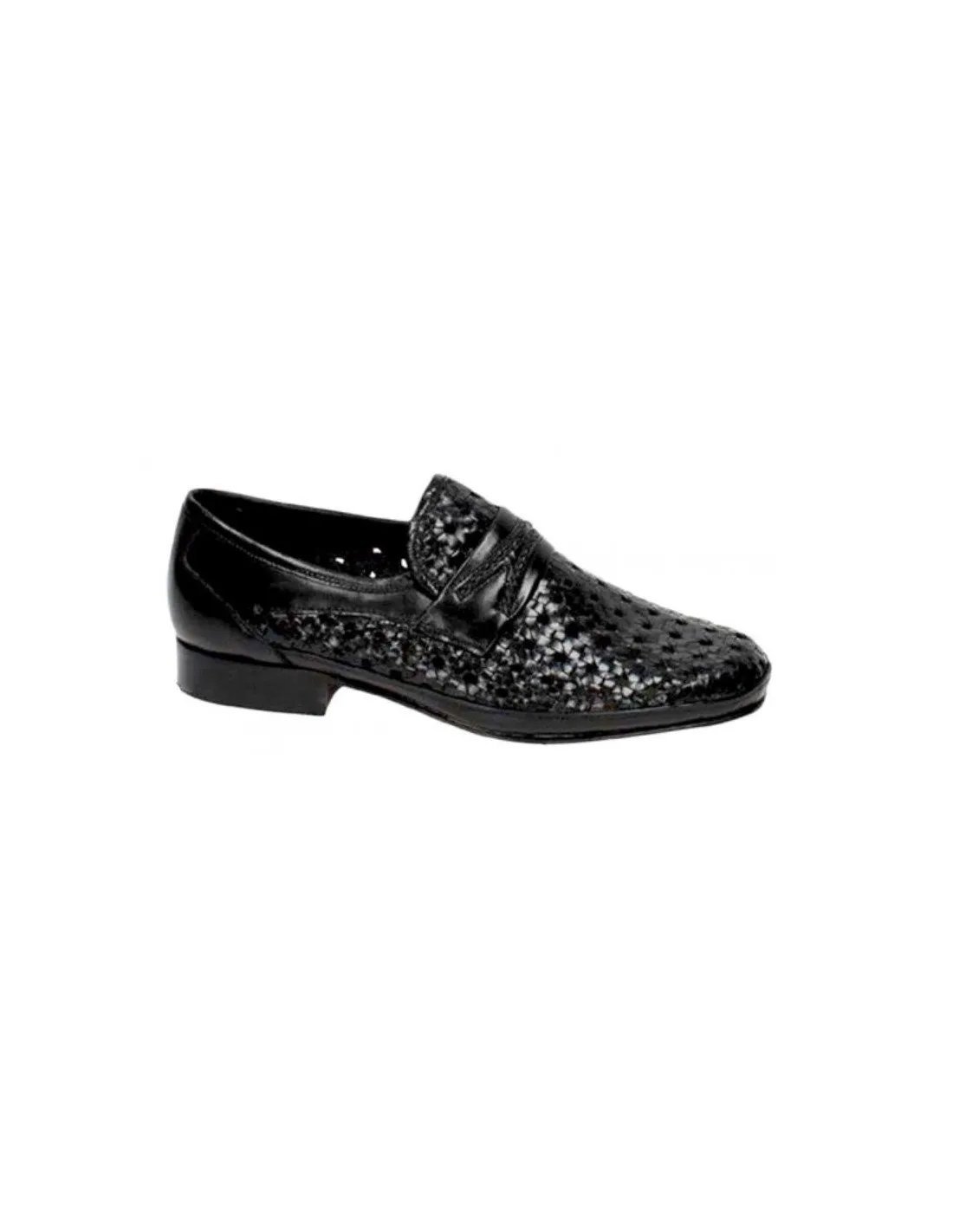 Zapato piel trenzado ancho especial outlet